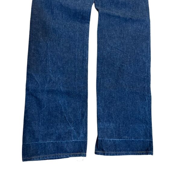 True Vintage 1980s Levi’s 501 Button Fly Dark Wash USA Blue Jeans size 33/36 - Picture 6 of 16